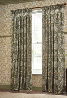 Snakeshead Pencil Pleat, Sunflower/Stone - Ready Made Curtains